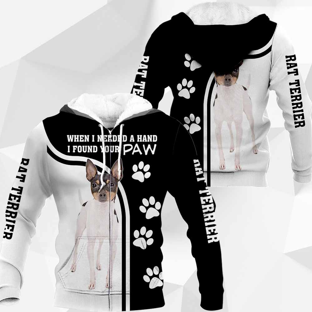 Rat Terrier - When I Needed A Hand I Found Your Paw - M0402 - 181119 Rat Terrier - When I Needed A Hand I Found Your Paw - M0402 - 181119
