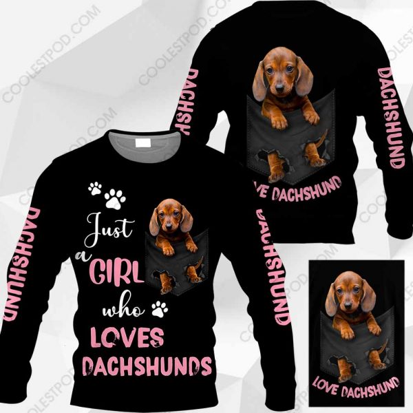 Just A Girl Who Loves Dachshunds In Pocket – M0402 - 251119