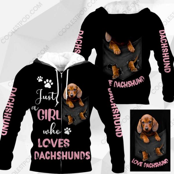 Just A Girl Who Loves Dachshunds In Pocket – M0402 - 251119