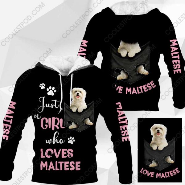 Just A Girl Who Loves Maltese In Pocket – M0402 - 211119