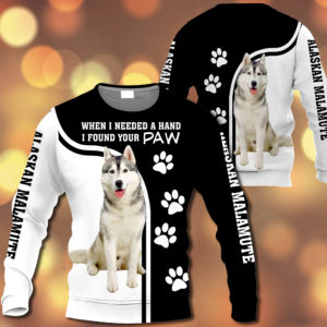 Alaskan Malamute – When I Needed A Hand I Found Your Paw – M0402