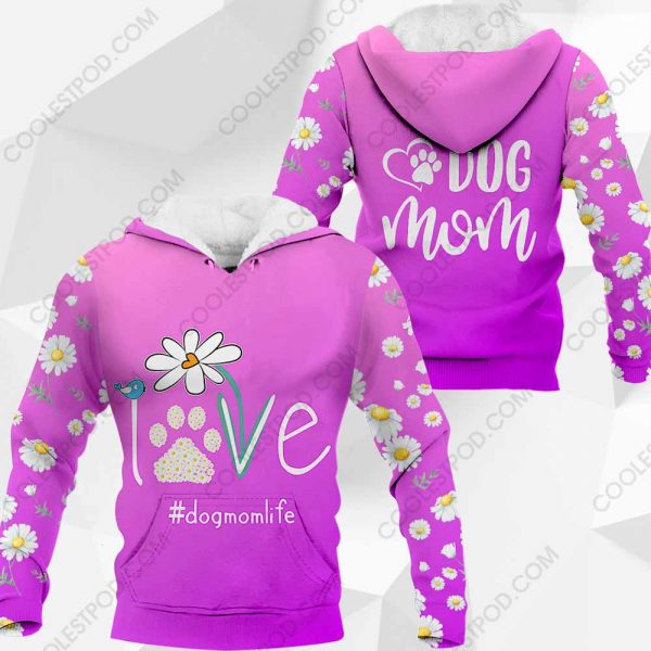 Dog Mom Love Paw Dog Daisy Pink - M0402 - 301119