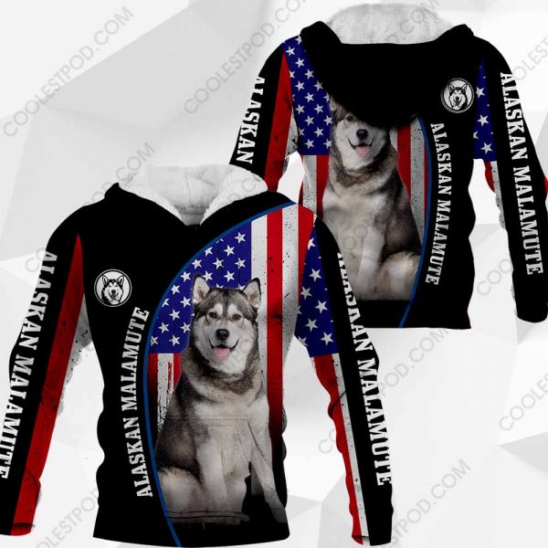 Alaskan Malamute Flag All Over Printed  Vr2 - M0402 - 281119