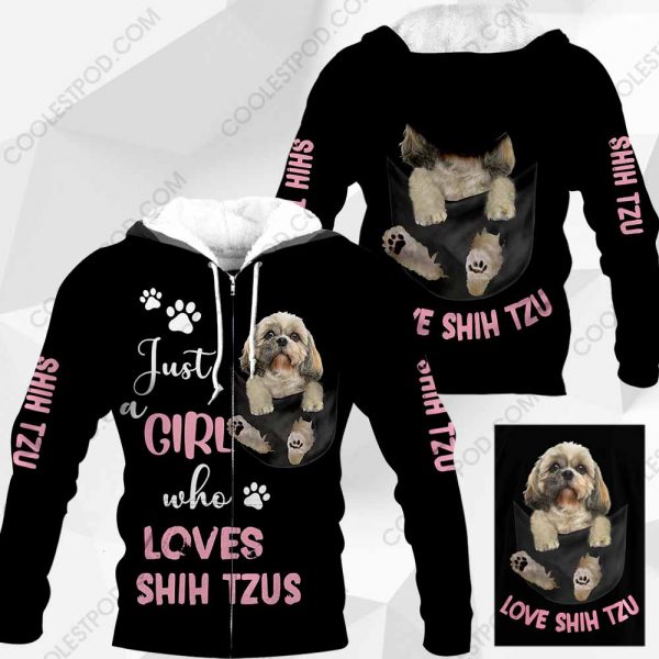 Just A Girl Who Loves Shih Tzus In Pocket – M0402 - 251119