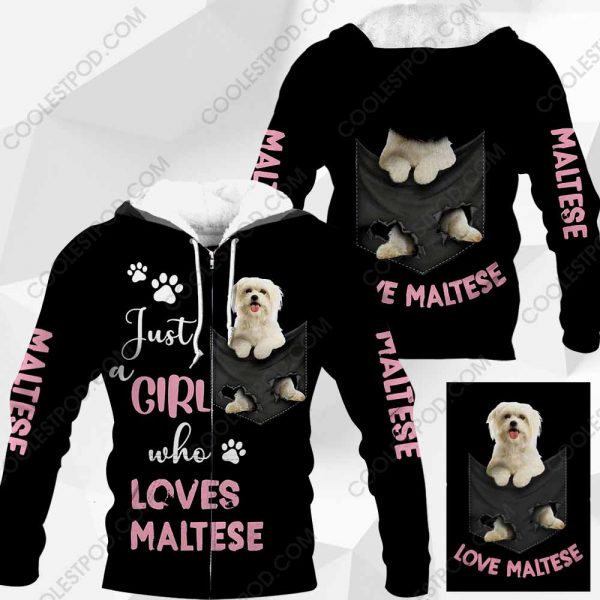 Just A Girl Who Loves Maltese In Pocket – M0402 - 211119