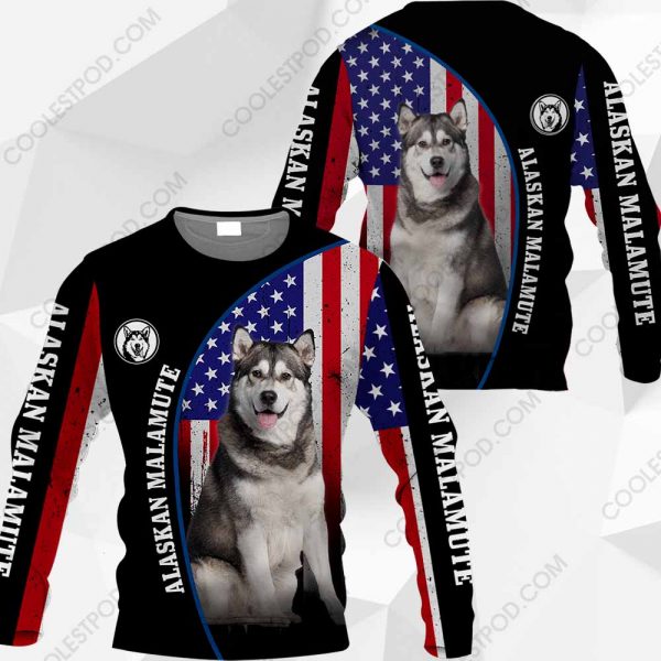 Alaskan Malamute Flag All Over Printed  Vr2 - M0402 - 281119