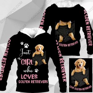 Just A Girl Who Loves Yellow Goldens Retriever In Pocket – M0402 - 271119