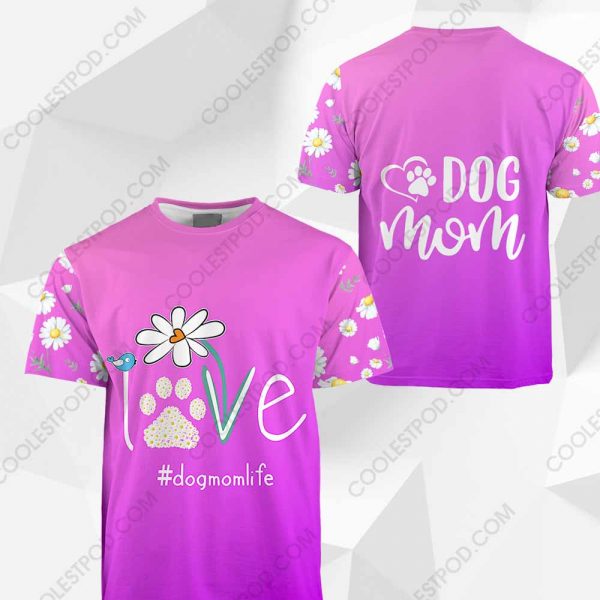 Dog Mom Love Paw Dog Daisy Pink - M0402 - 301119