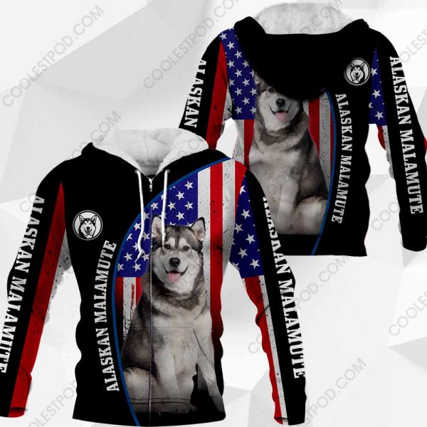 Alaskan Malamute Flag All Over Printed  Vr2 - M0402 - 281119