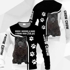 Black Chow Chow - When I Needed A Hand I Found Your Paw - M0402 - 191119