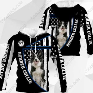 Border Collie Flag All Over Printed – M0402 - 211119