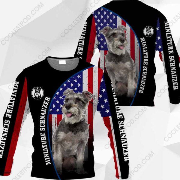 Miniature Schnauzer Flag All Over Printed  Vr2 - M0402 - 281119