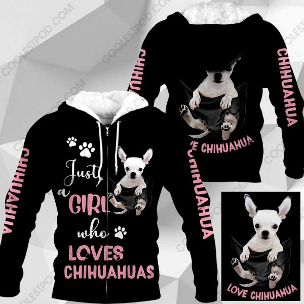 Just A Girl Who Loves Chihuahuas  In Pocket – M0402 - 271119