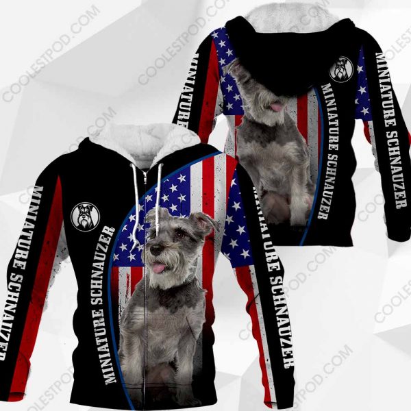 Miniature Schnauzer Flag All Over Printed  Vr2 - M0402 - 281119