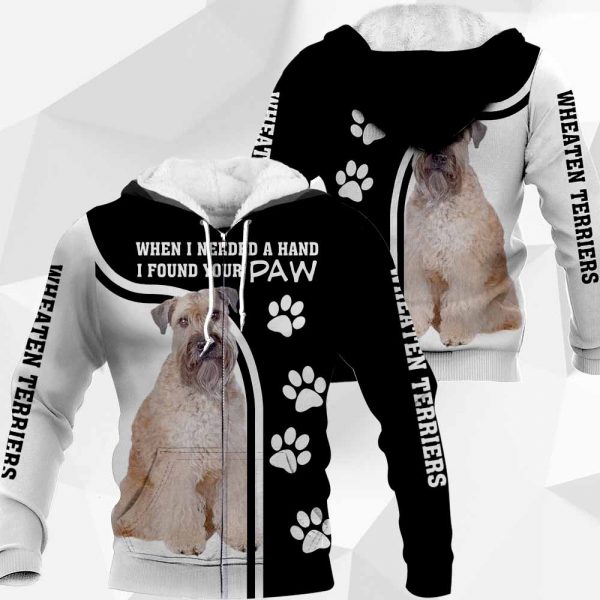 Wheaten Terriers – When I Needed A Hand I Found Your Paw – M0402