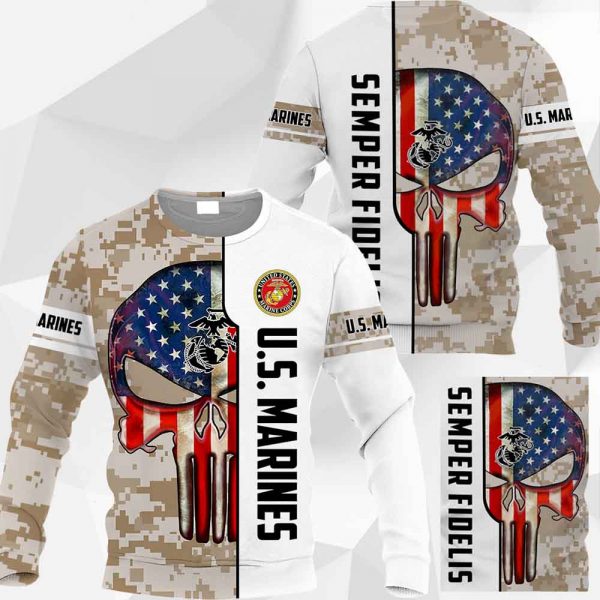 U.S. Marine - Skull - Semper Fidelis -1001-201119