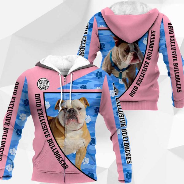 Ohio Exclusive Bulldogges Pink All Over Printed customize – M0402 - 221119