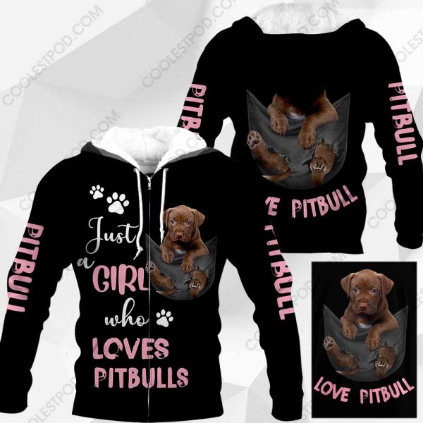Just A Girl Who Loves Pitbulls In Pocket – M0402 - 251119