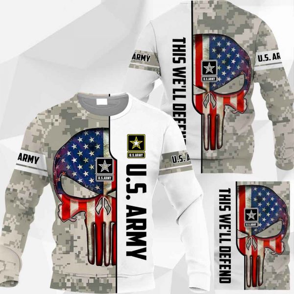 U.S. Army - Skull - This We'll Defend -1001-201119