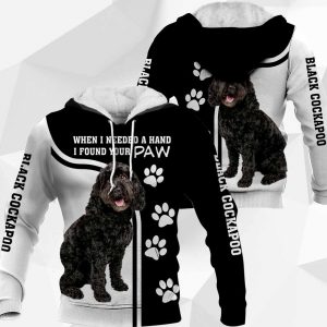 Black Cockapoo – When I Needed A Hand I Found Your Paw – M0402