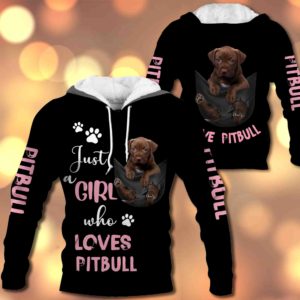 Just A Girl Who Loves Pitbull In Pocket – M0402