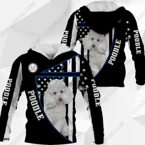 White Toy Poodle Flag All Over Printed - M0402 - 281119