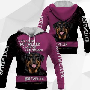 A Girl And Her Rottweiler A Bond That Can't Be Broken-0489-181119