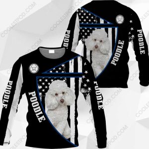 White Toy Poodle Flag All Over Printed - M0402 - 281119