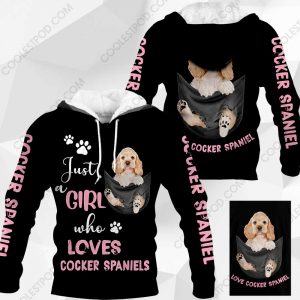 Just A Girl Who Loves Cocker Spaniels In Pocket – M0402 - 251119