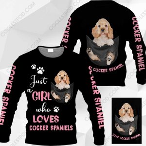 Just A Girl Who Loves Cocker Spaniels In Pocket – M0402 - 251119