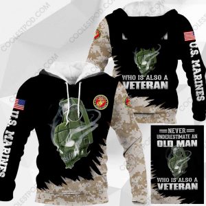 U.S. Marine - Never Underestimate An Old Man -1001-291119