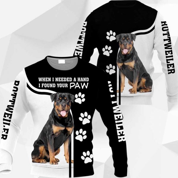 Rottweiler - When I Needed A Hand I Found Your Paw - M0402 - 061119