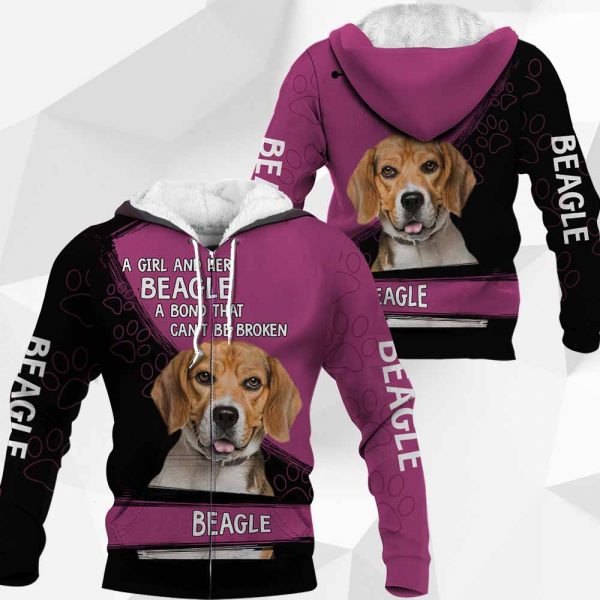 A Girl And Her Beagle A Bond That Can't Be Broken-0489-201119