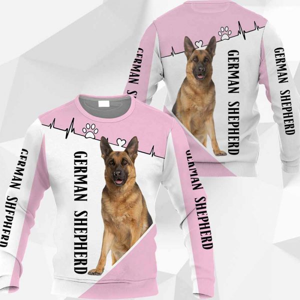 German Shepherd - Heartbeat Pink - 1809 - 191119