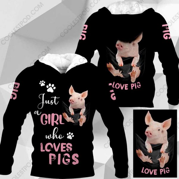 Just A Girl Who Loves Pig In Pocket – M0402 - 271119