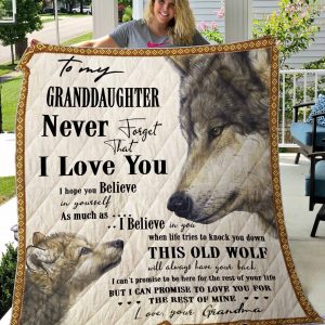 To My Granddaughter - Grandma's Gift - Quilt For Granddaughter