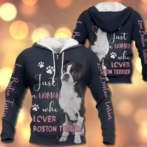Boston Terrier-Just A Woman Who Love-0489-141119