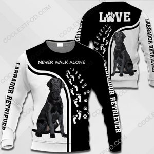 Black Labrador Retriever - Never Walk Alone - 0489