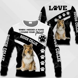 Rough Collie - When I Needed A Hand I Found Your Paw - 0489