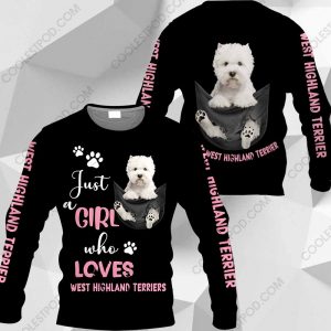 Just A Girl Who Loves West Highland Terrier In Pocket – M0402 - 271119