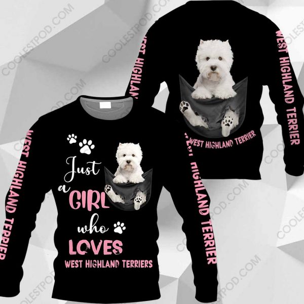 Just A Girl Who Loves West Highland Terrier In Pocket – M0402 - 271119