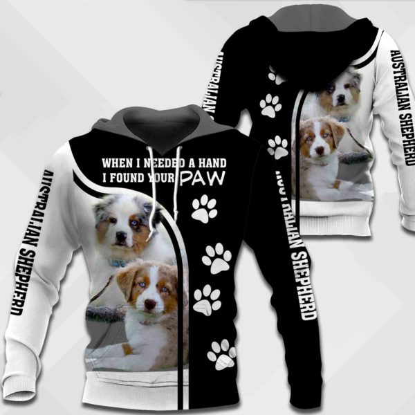 Australian Shepherd - When I Needed A Hand I Found Your Paw - 1084