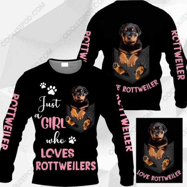 Just A Girl Who Loves Rottweilers In Pocket – M0402 - 251119