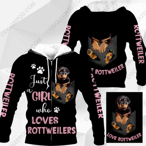 Just A Girl Who Loves Rottweilers In Pocket – M0402 - 251119
