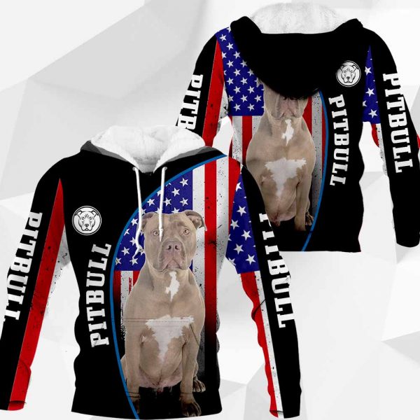 Pitbull Flag All Over Printed  Vr2– M0402 - 181119