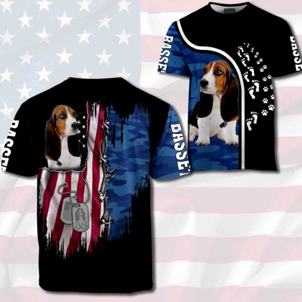 Basset Hound - Flag