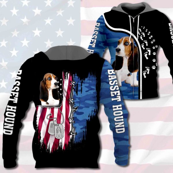 Basset Hound - Flag