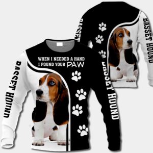 Basset Hound - When I Needed A Hand I Found Your Paw