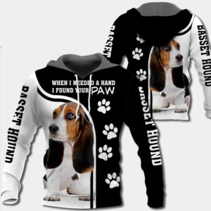 Basset Hound - When I Needed A Hand I Found Your Paw