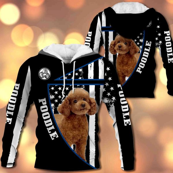 Poodle Flag All Over Printed – M0402